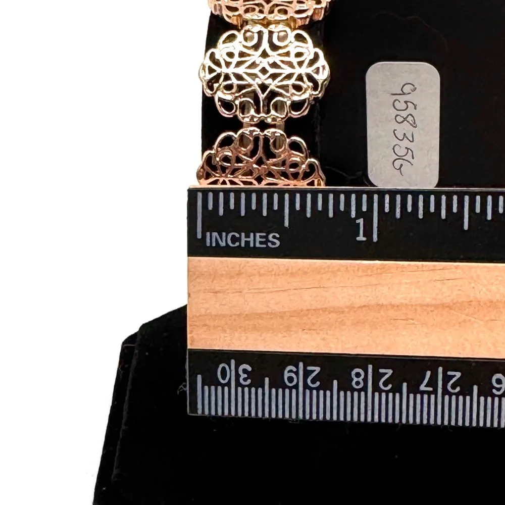 Gennaro Goldtone Filigree Stretch Bracelet
